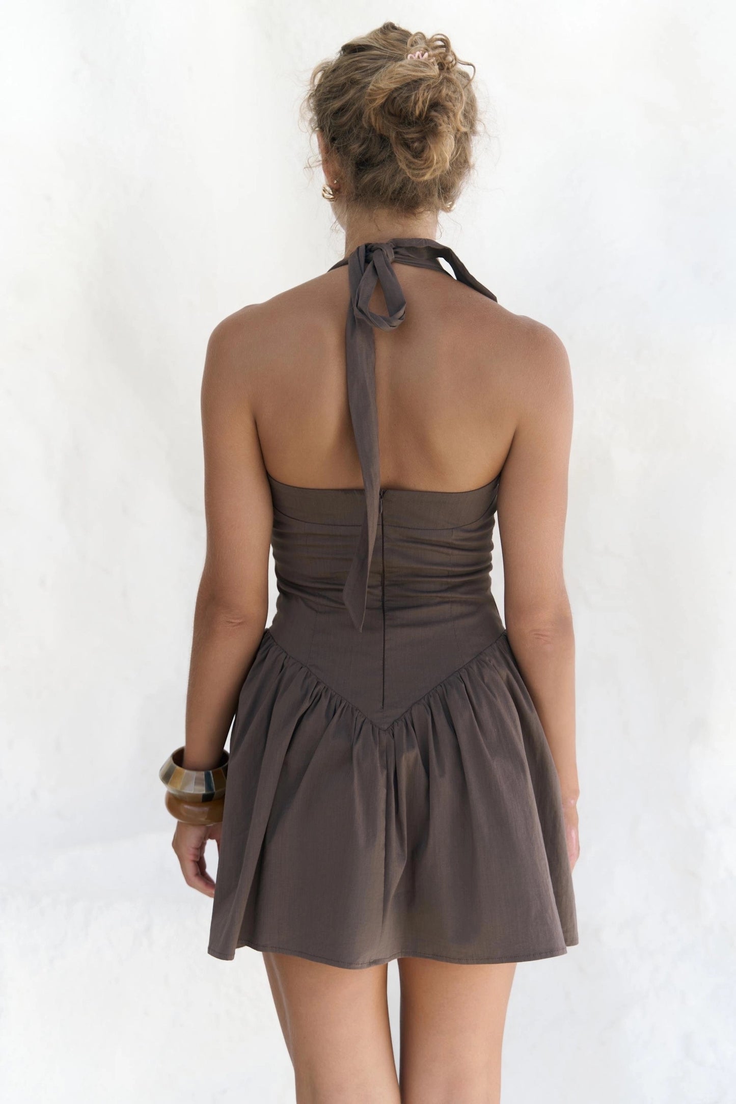 Mini-Kleid | Braun