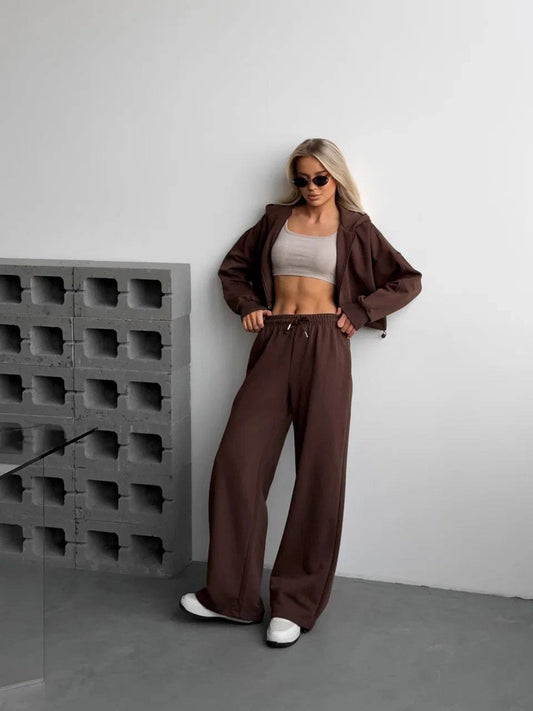 Zweiteiler Lounge-Set | braun