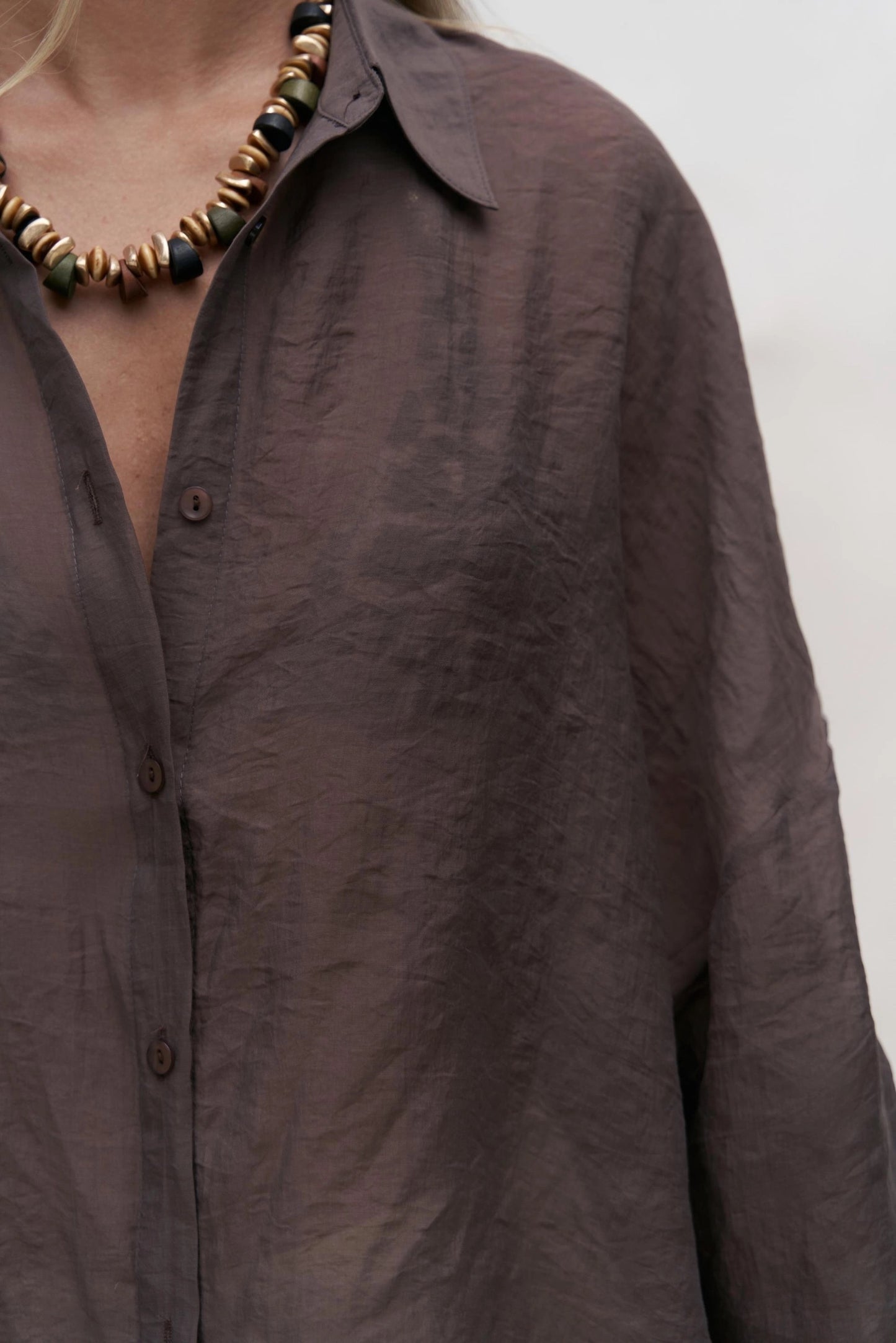 Oversize-Hemd | braun