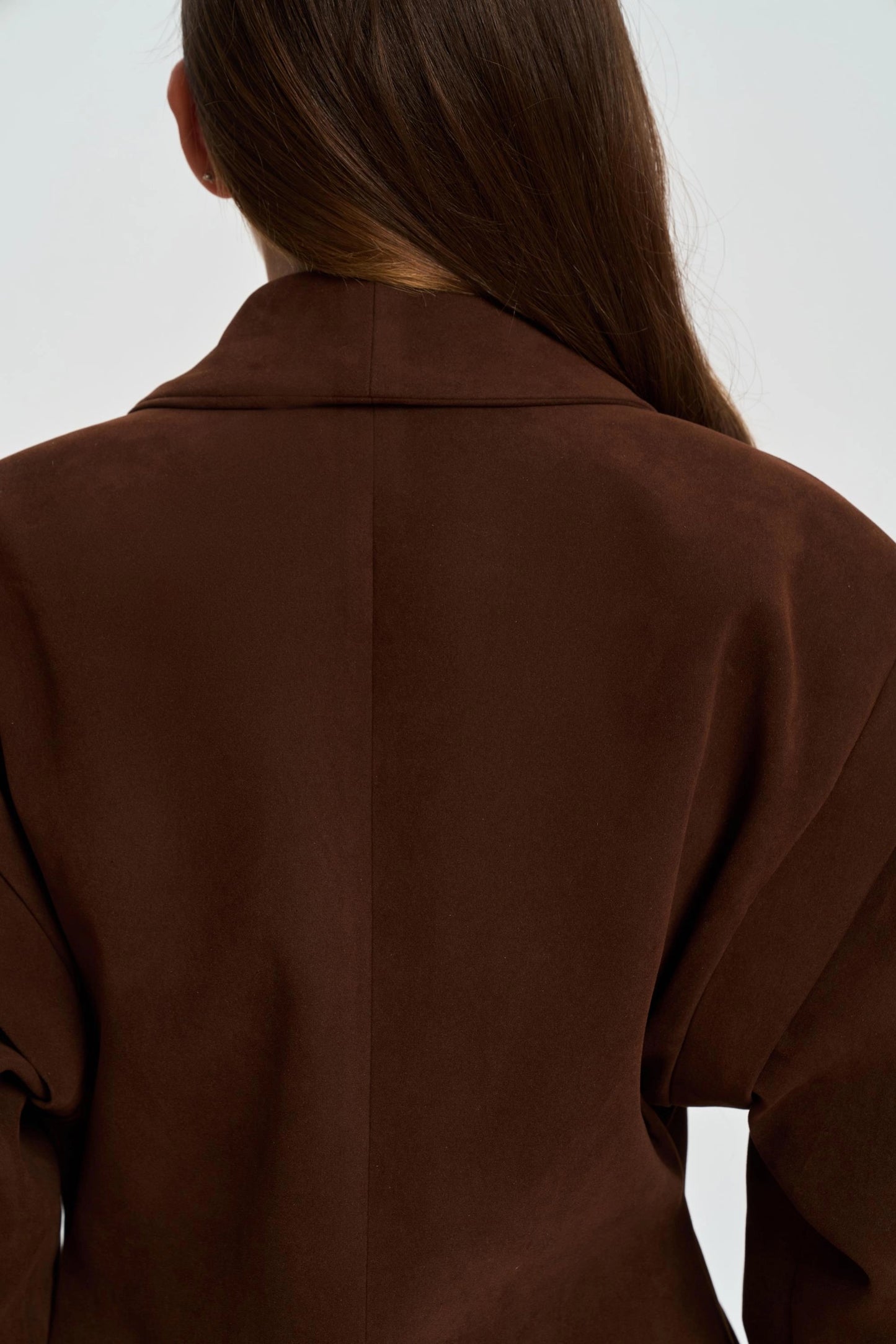 SORINE Blazer in Wildlederoptik | braun