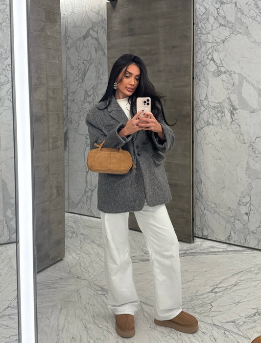MAÉLLE Oversize Blazer | grau