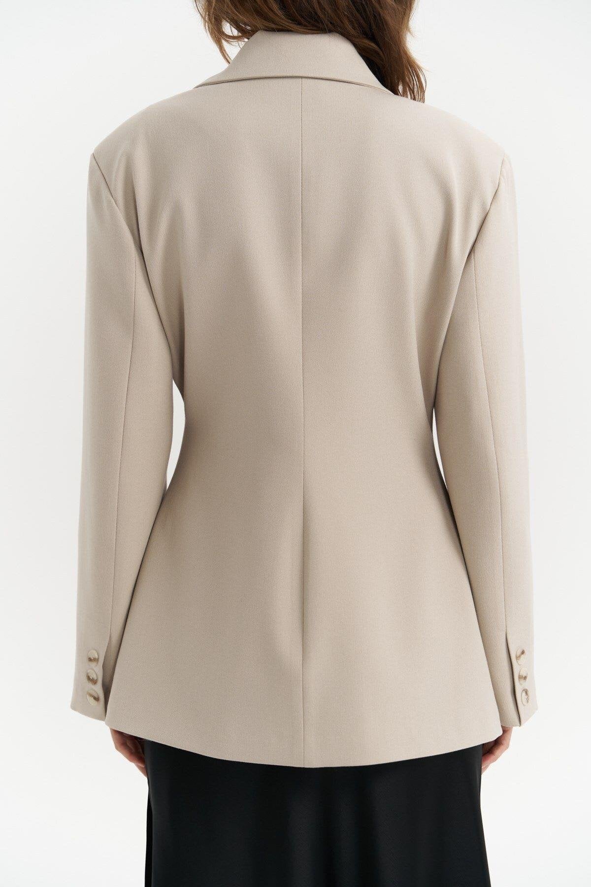 taillierter Aveline Blazer | hellbeige