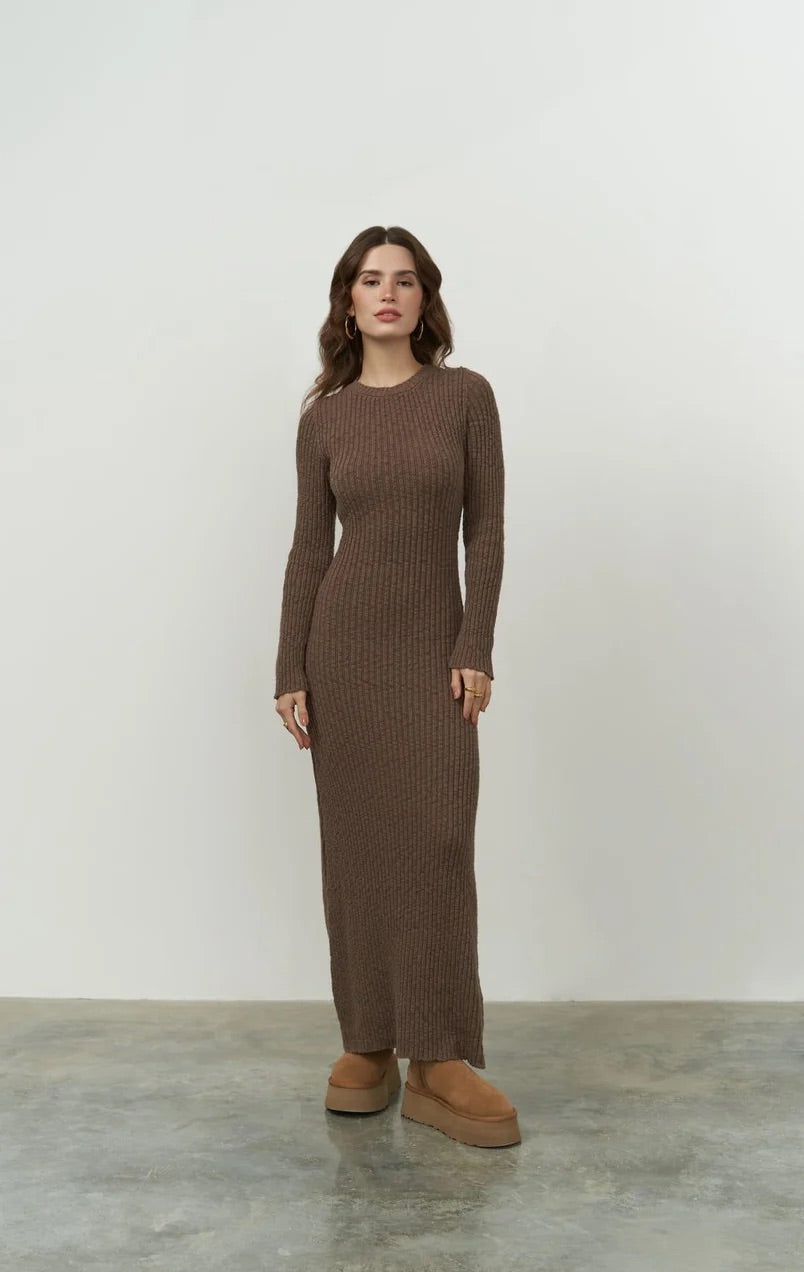Strickkleid | braun