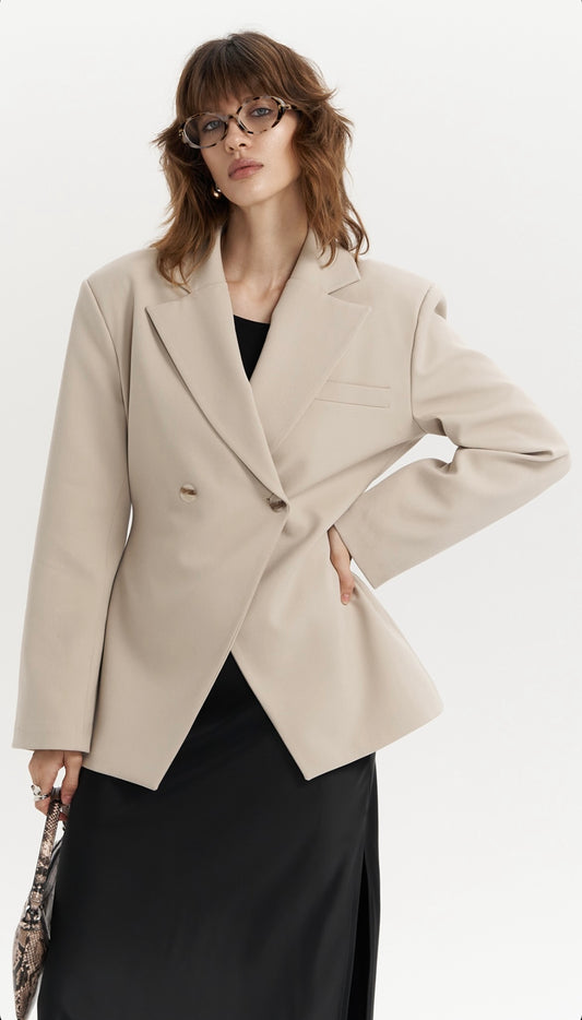 taillierter Aveline Blazer | hellbeige