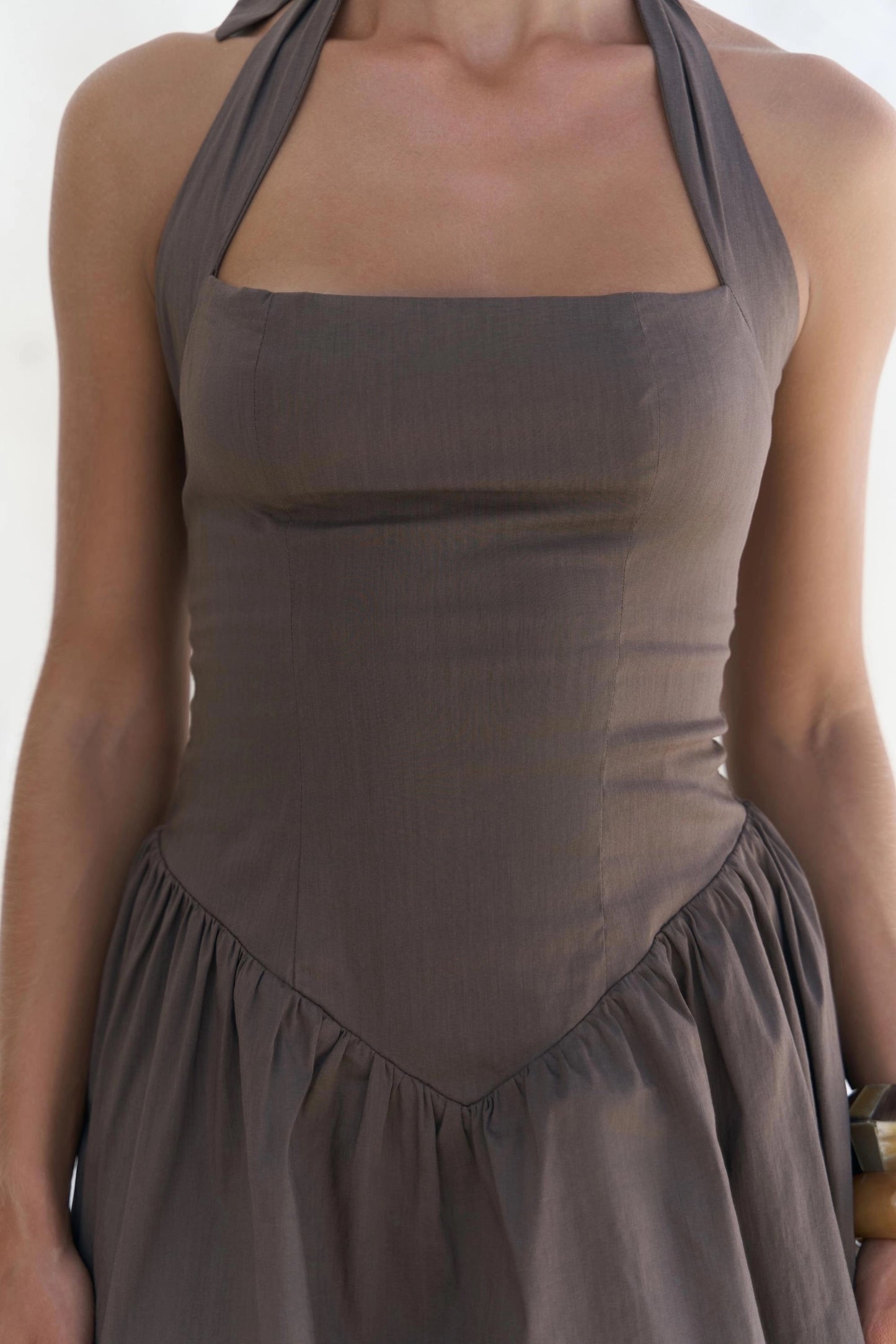 Mini-Kleid | Braun