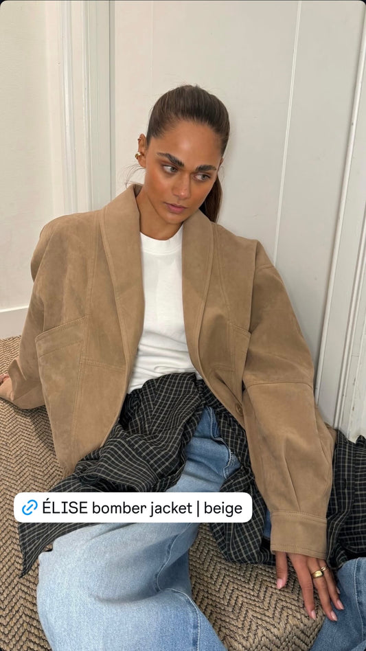 ÉLISE Bomberjacke | beige
