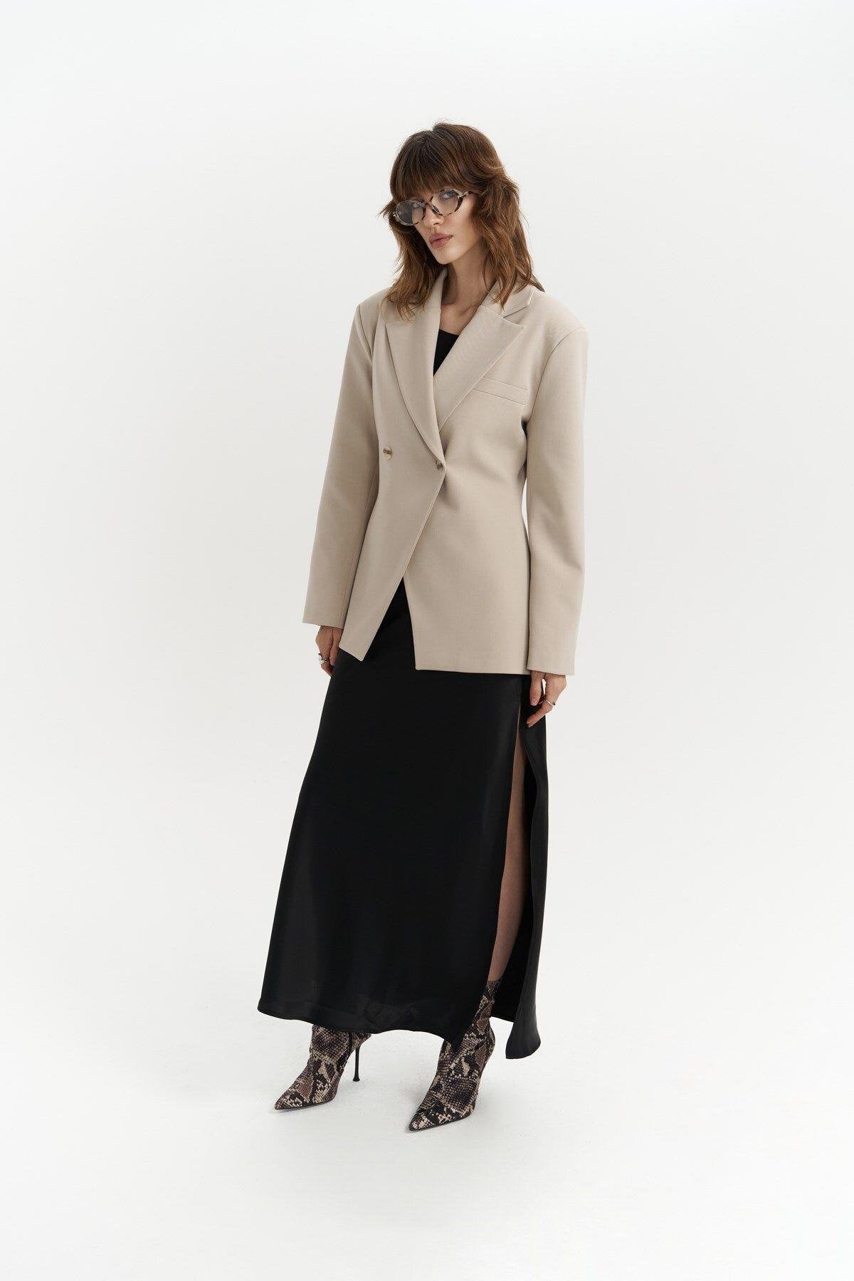 taillierter Aveline Blazer | hellbeige
