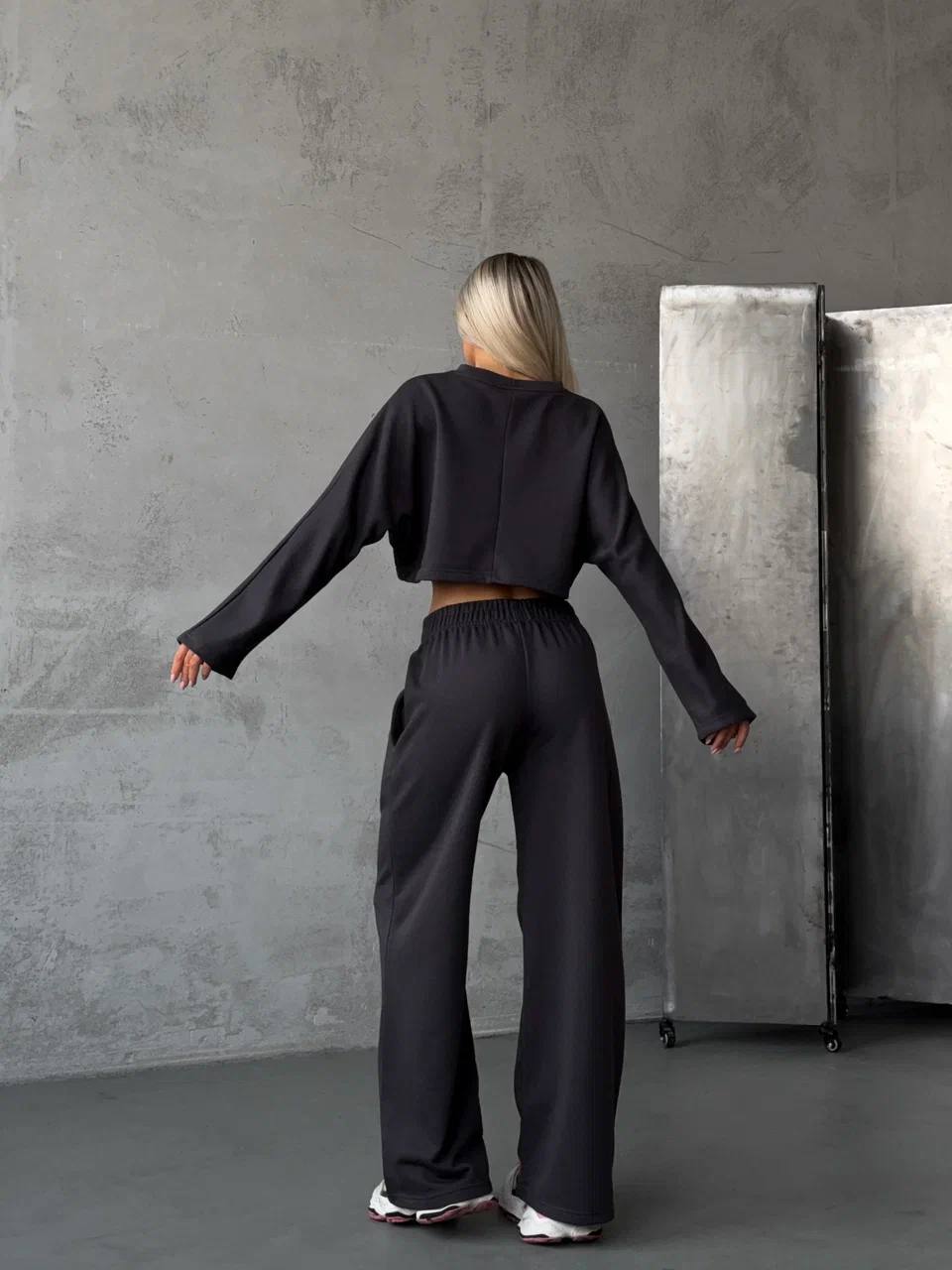 Zweiteiler Lounge-Set | anthrazit