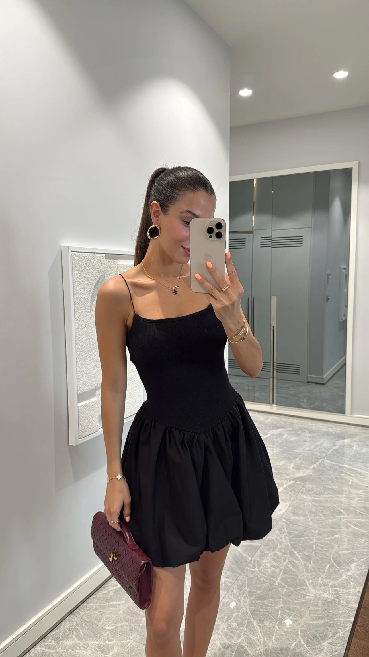 Minikleid - schwarz