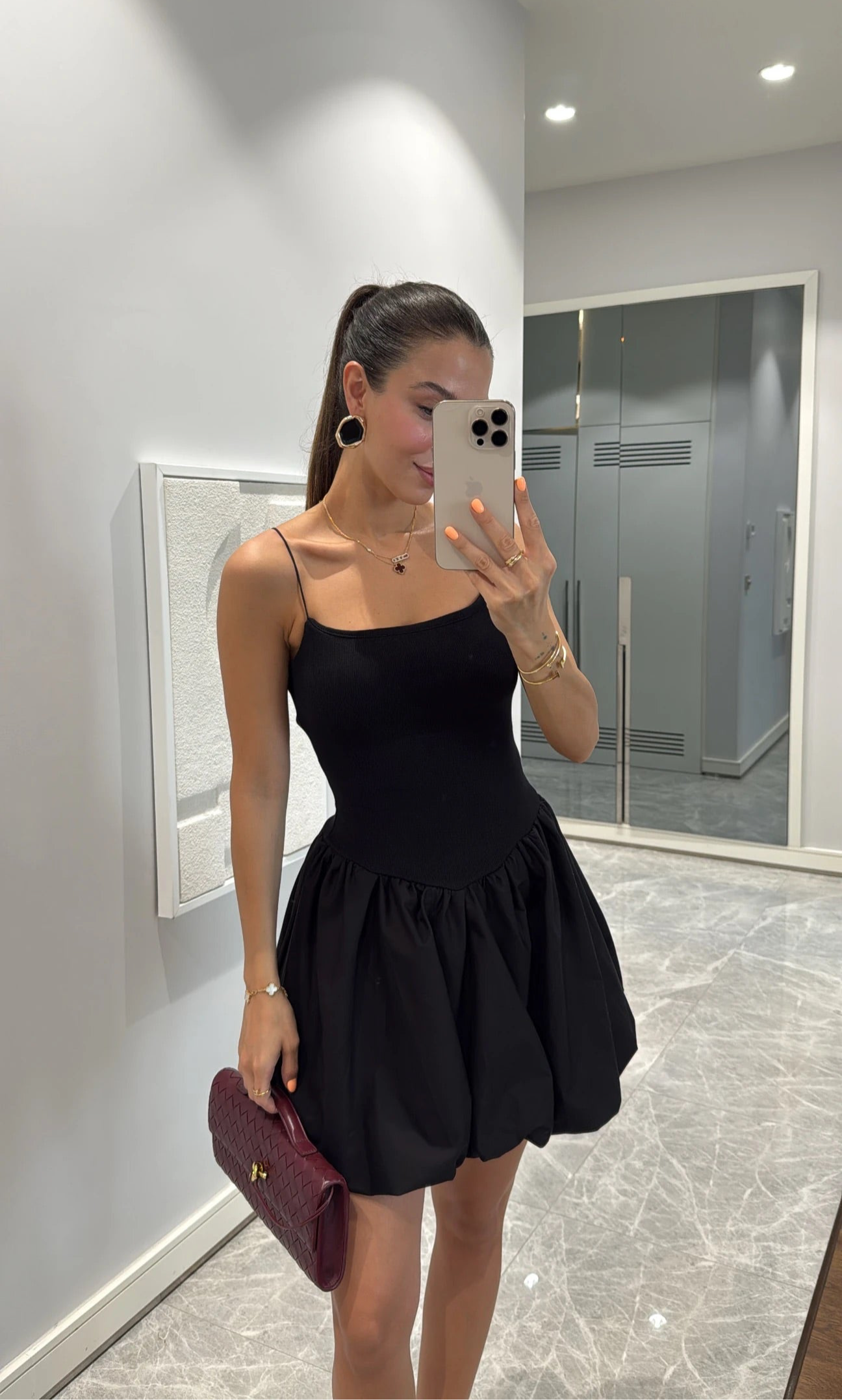 Minikleid - schwarz