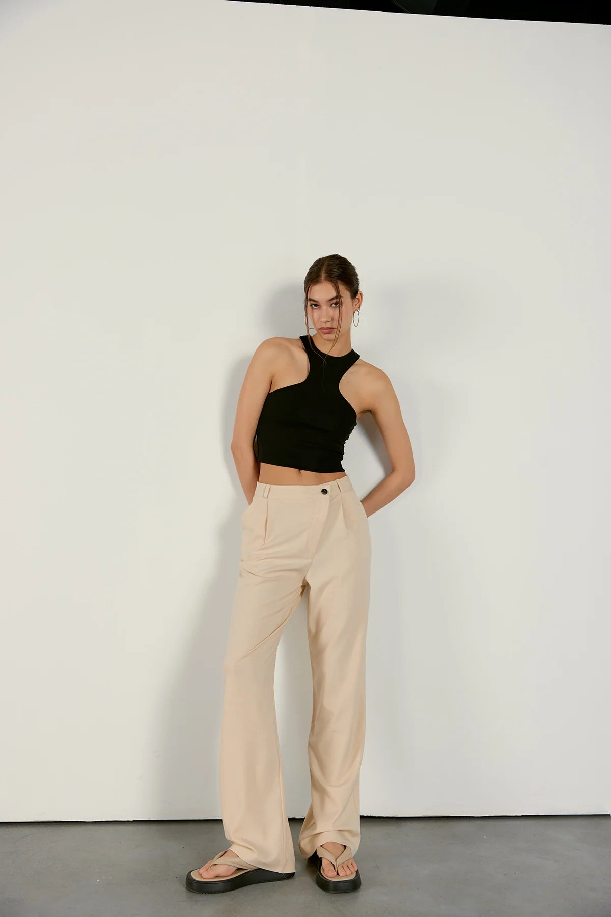 Crop Top - schwarz