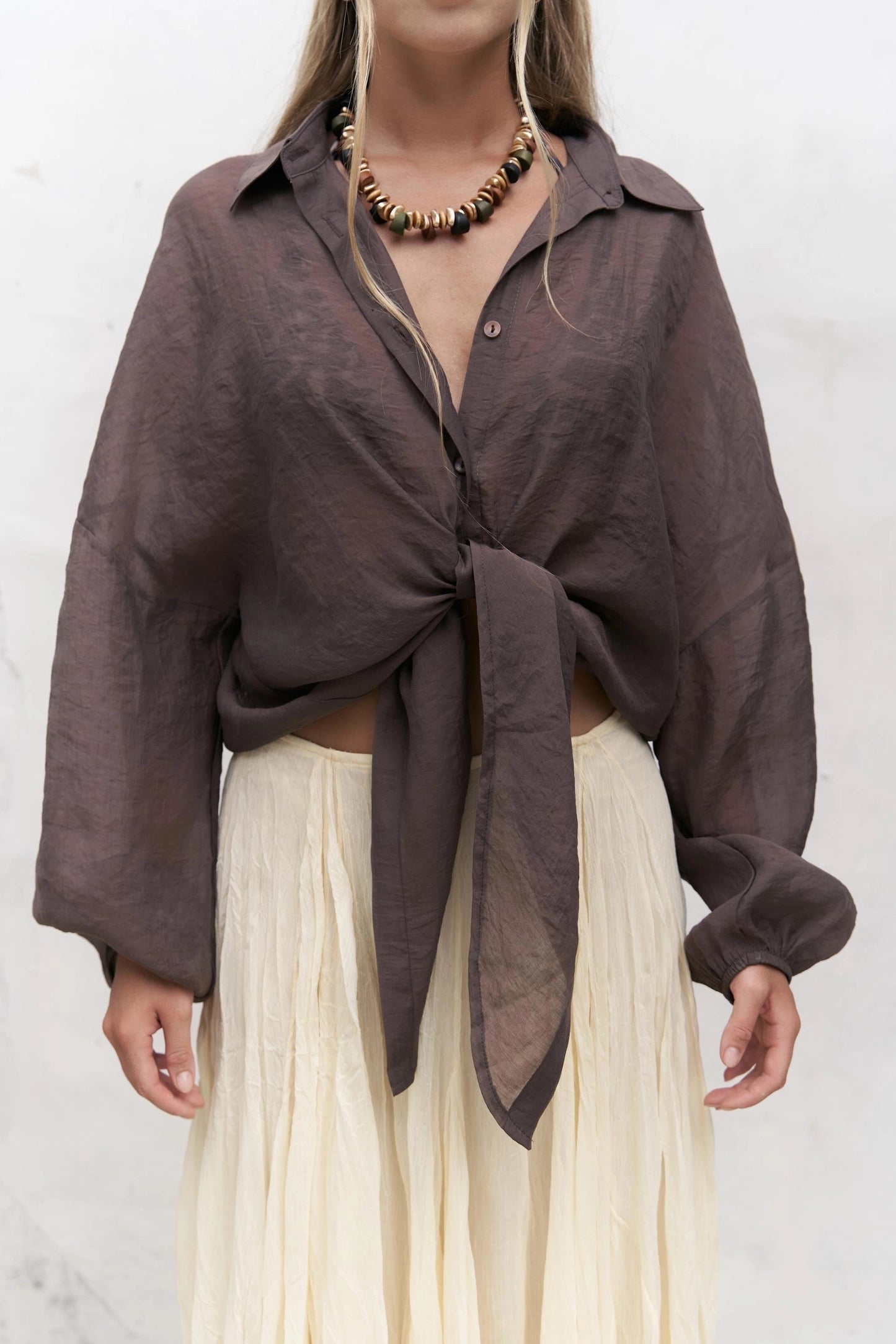Oversize-Hemd | braun