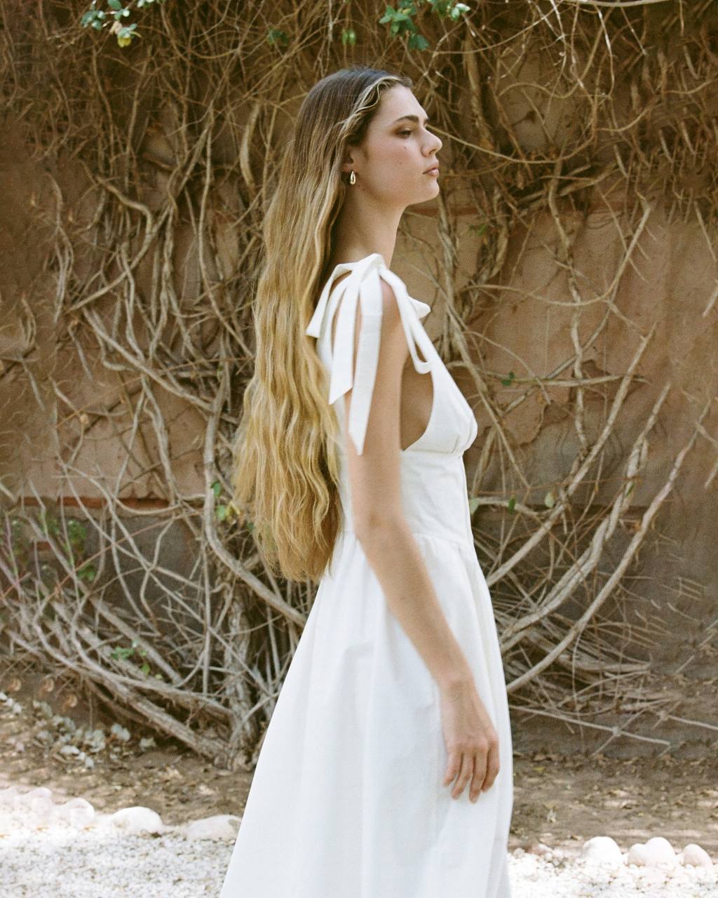 Maxikleid | cremeweiss