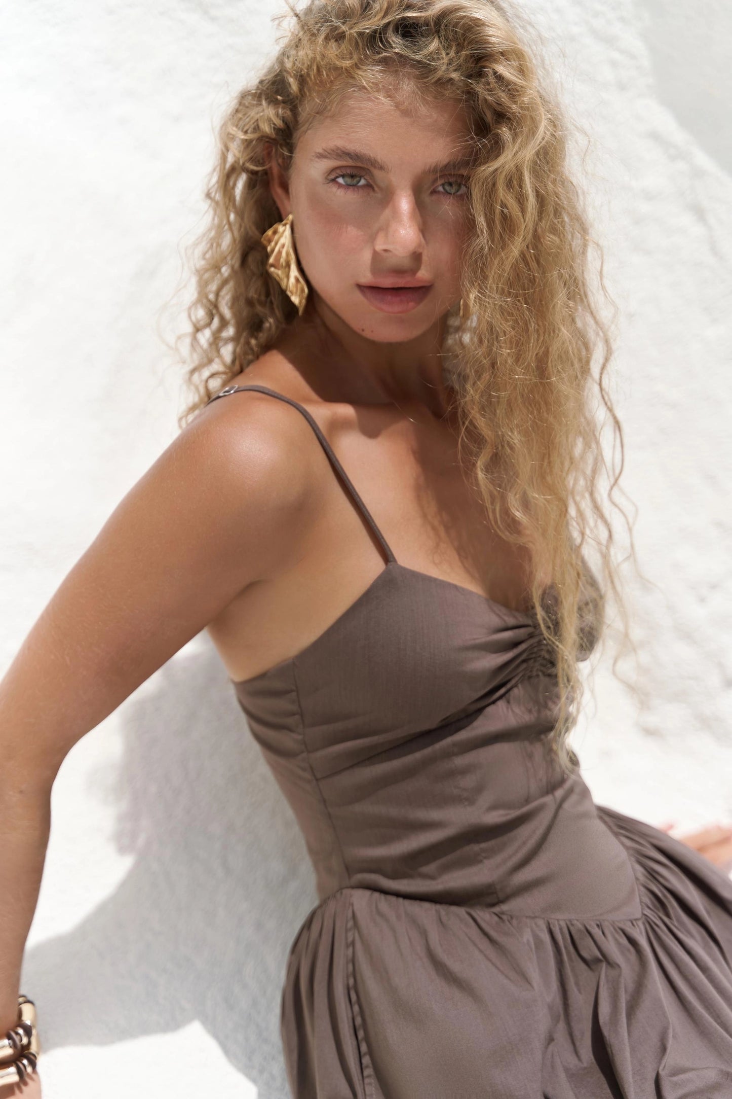 Maxikleid | braun