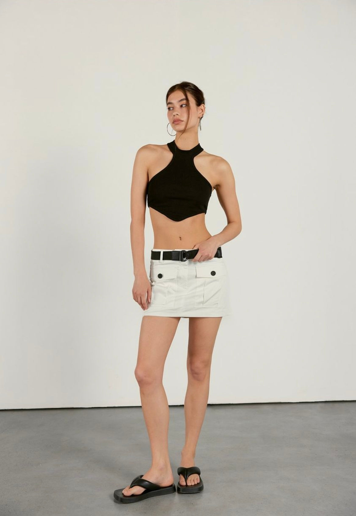 Crop Top | schwarz