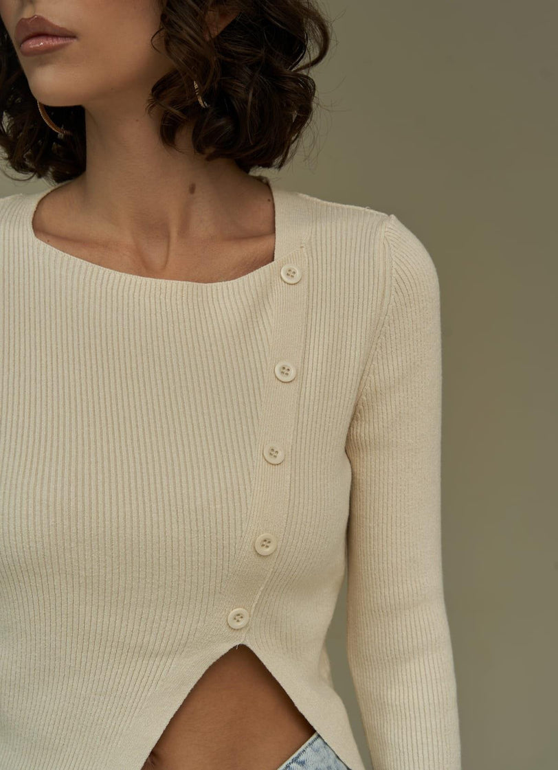 Crop-Stricktop | beige