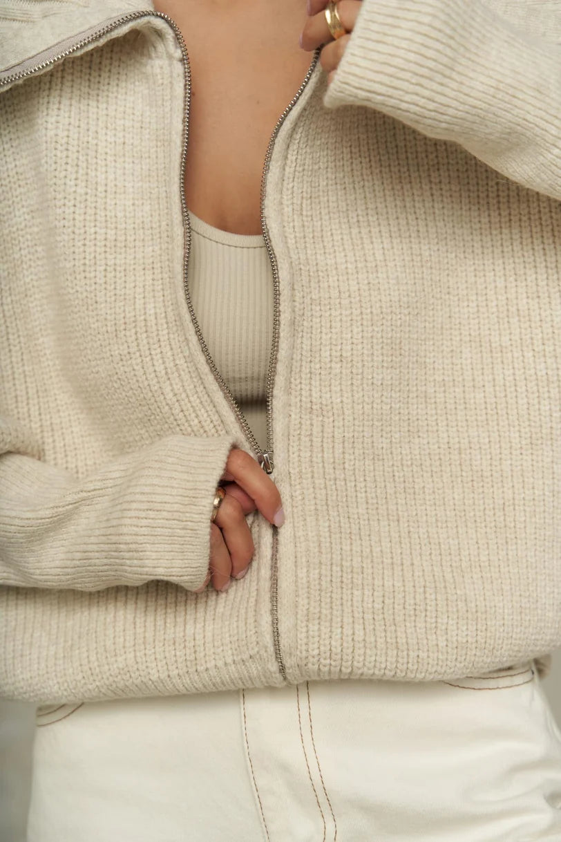 Strickjacke | beige