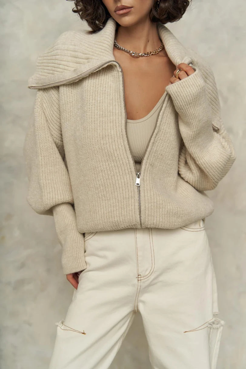 Strickjacke | beige
