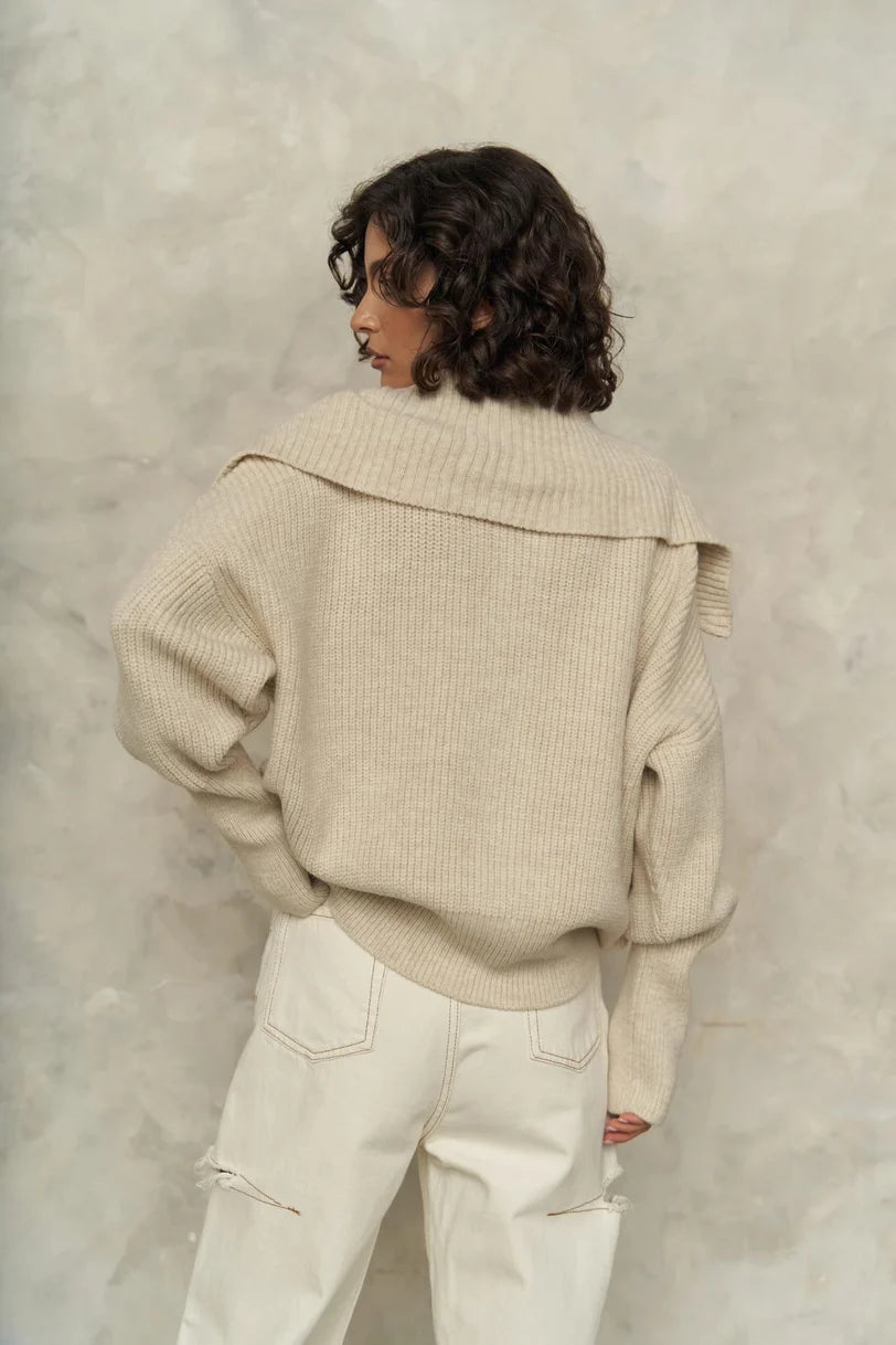 Strickjacke | beige