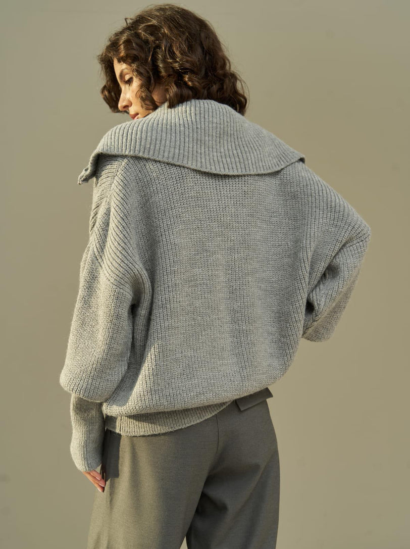 Strickjacke | grau