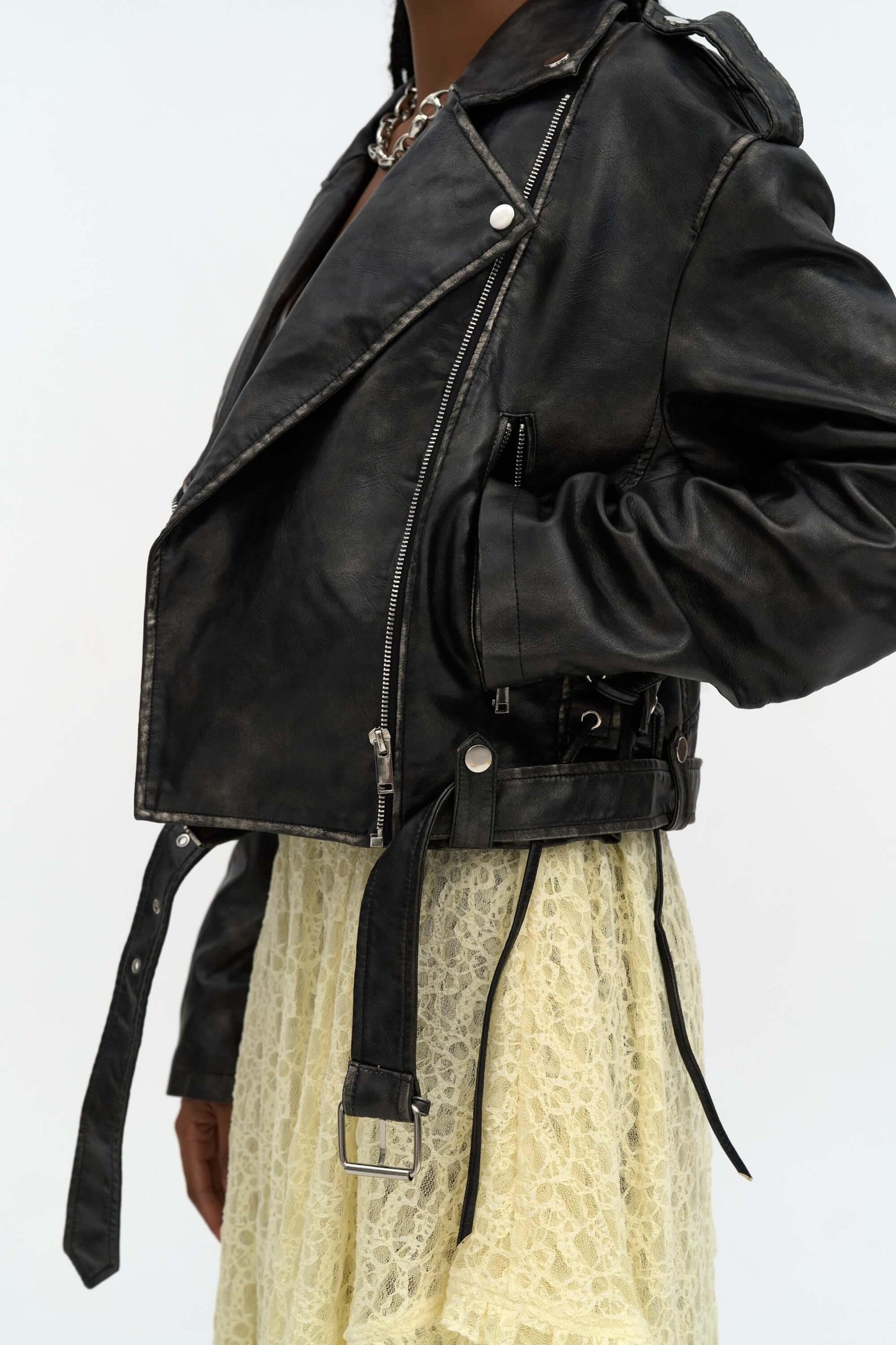 Lederjacke | schwarz