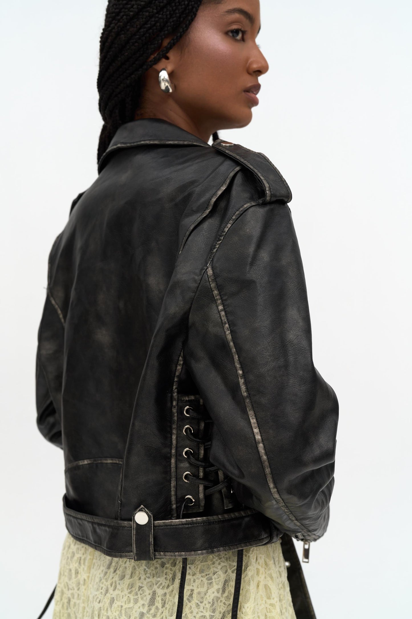Lederjacke | schwarz