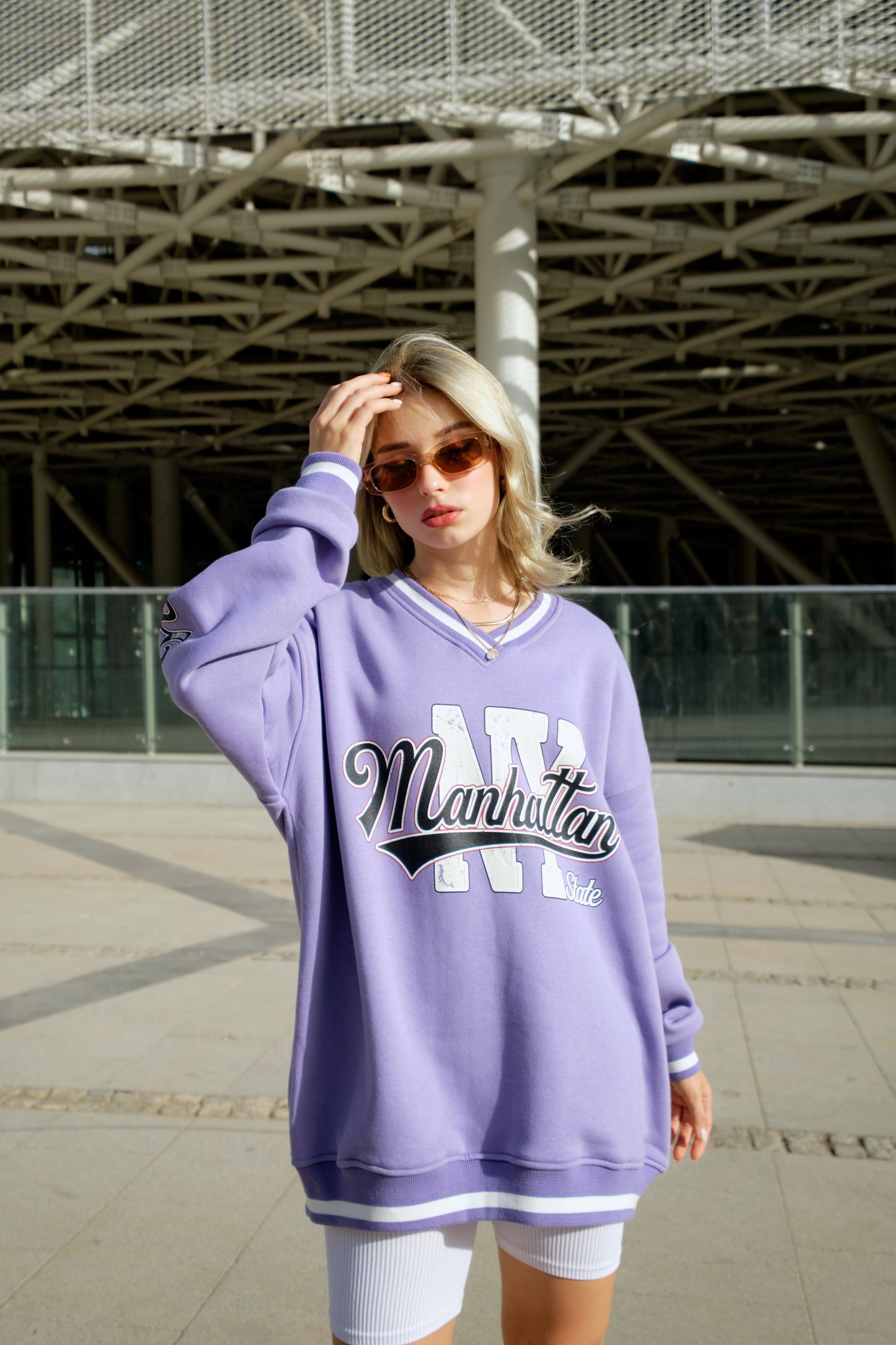 Oversize Sweatshirt - lila