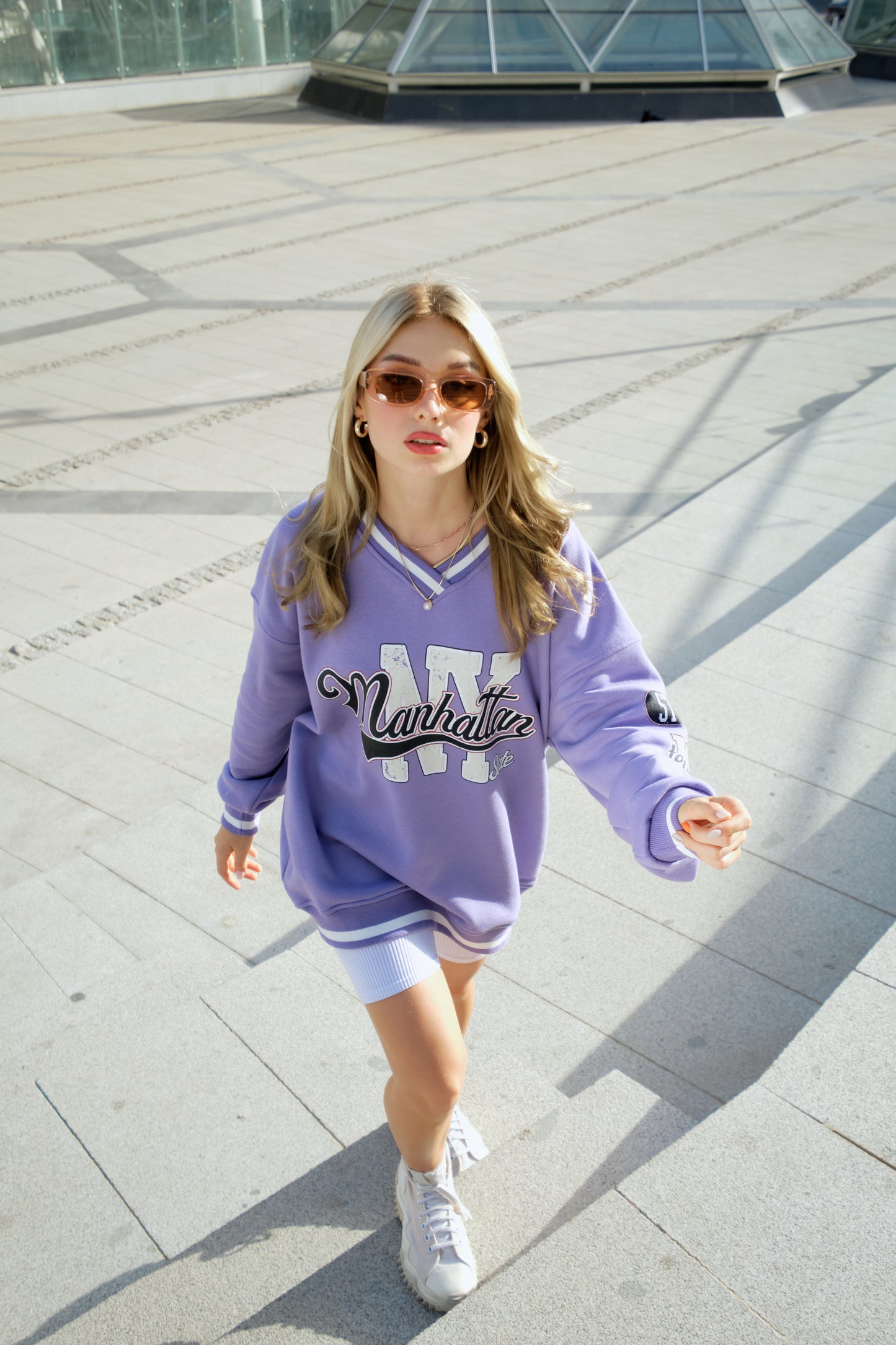 Oversize Sweatshirt - lila