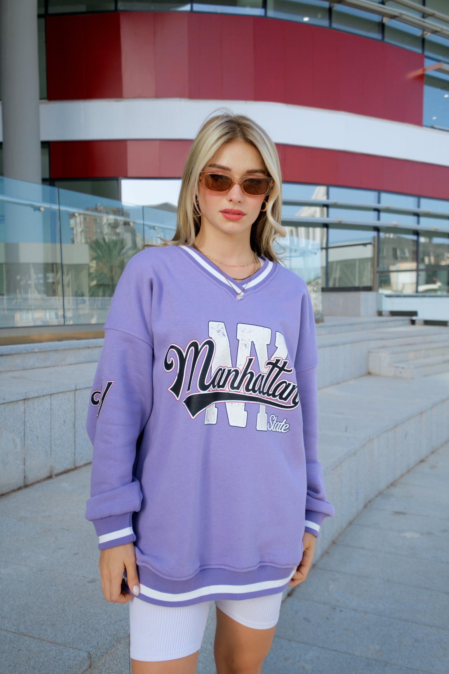 Oversize Sweatshirt - lila