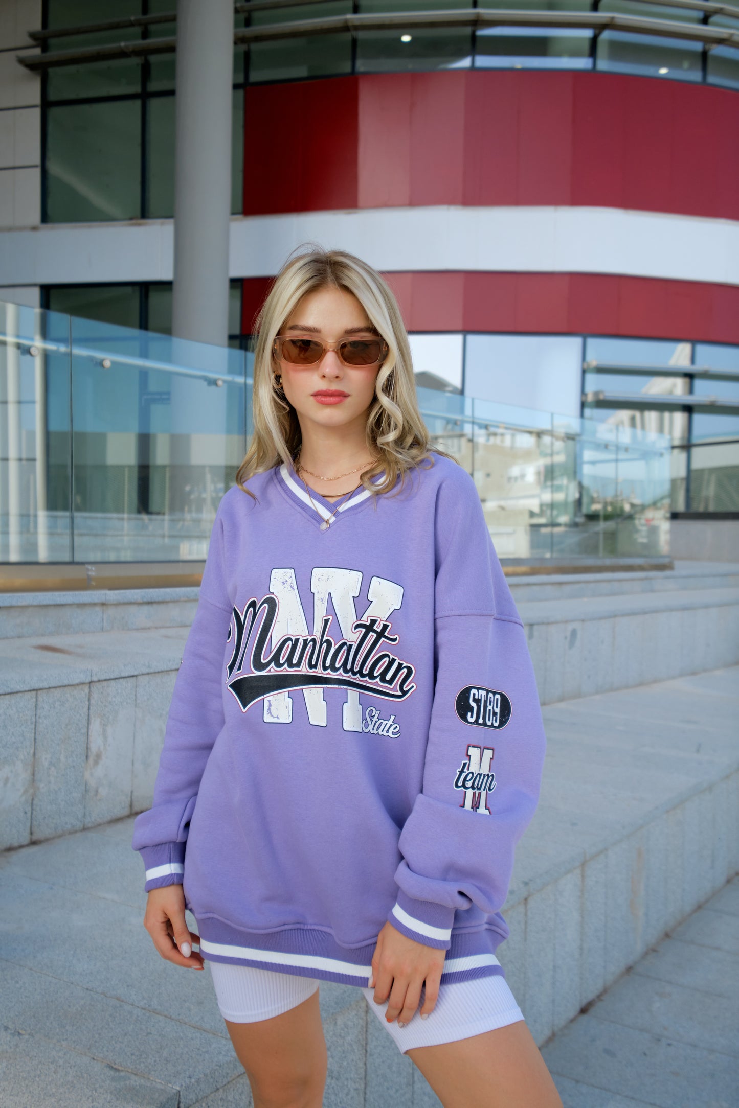 Oversize Sweatshirt - lila