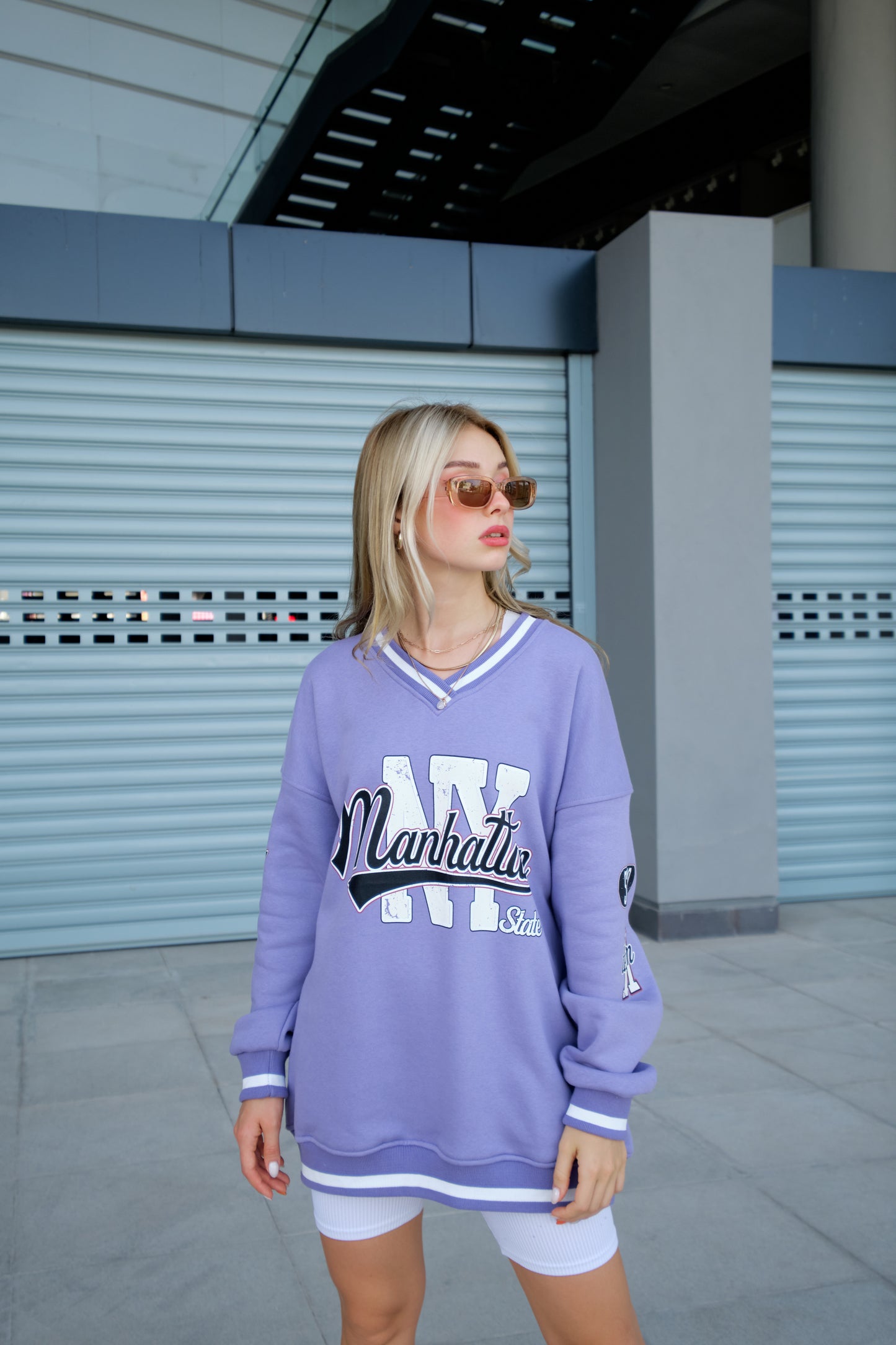 Oversize Sweatshirt - lila