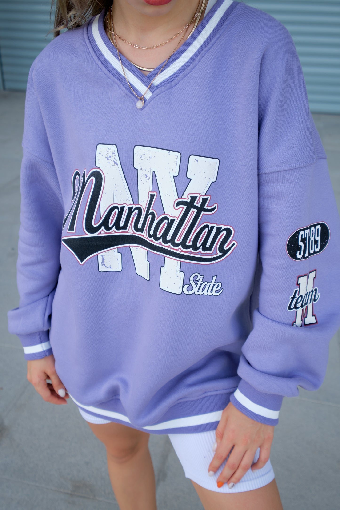 Oversize Sweatshirt - lila