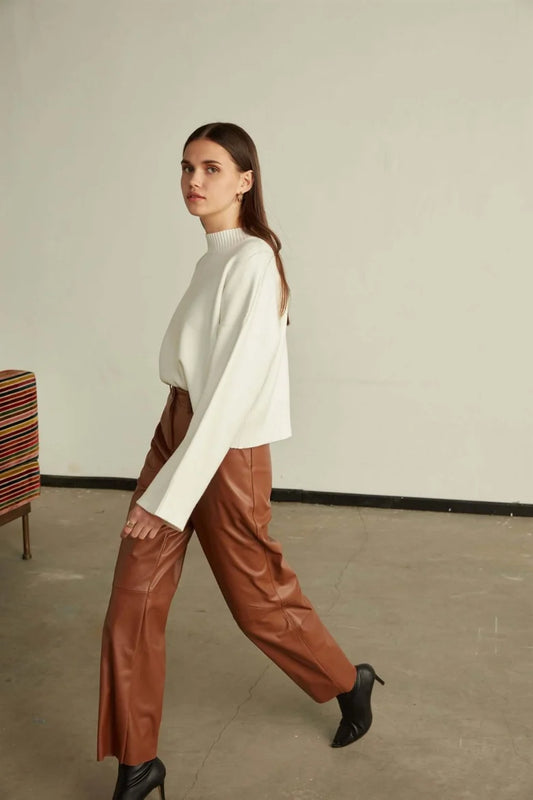 Pullover mit hohem Kragen