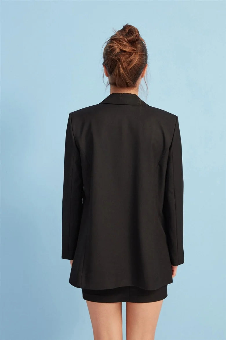 Blazer & Rock Anzug - schwarz