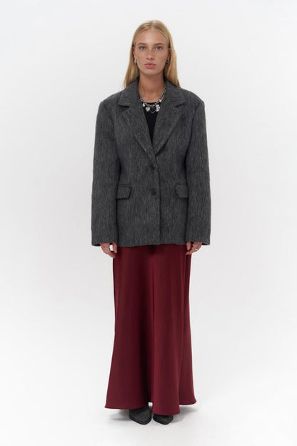 Taillierter Blazer - anthrazit