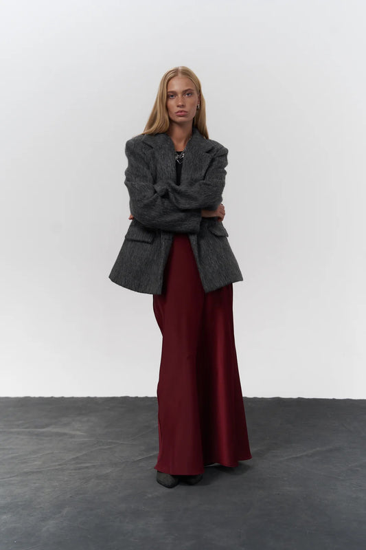Taillierter Blazer - anthrazit