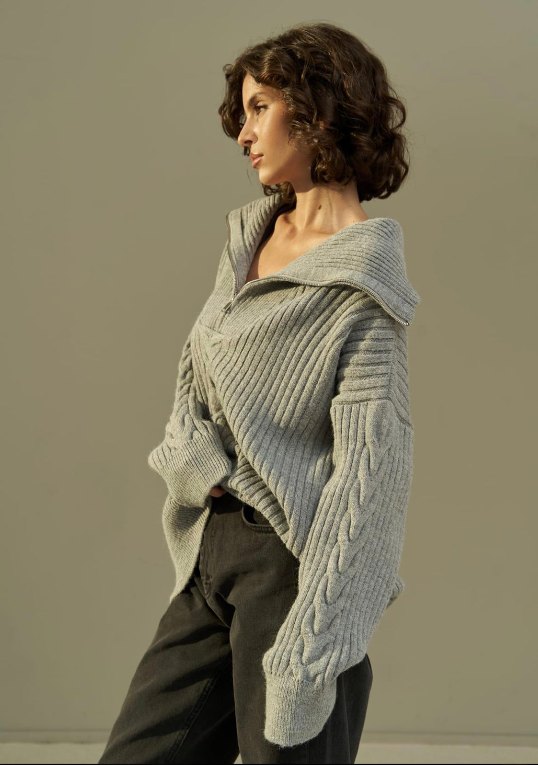 Pullover | grau