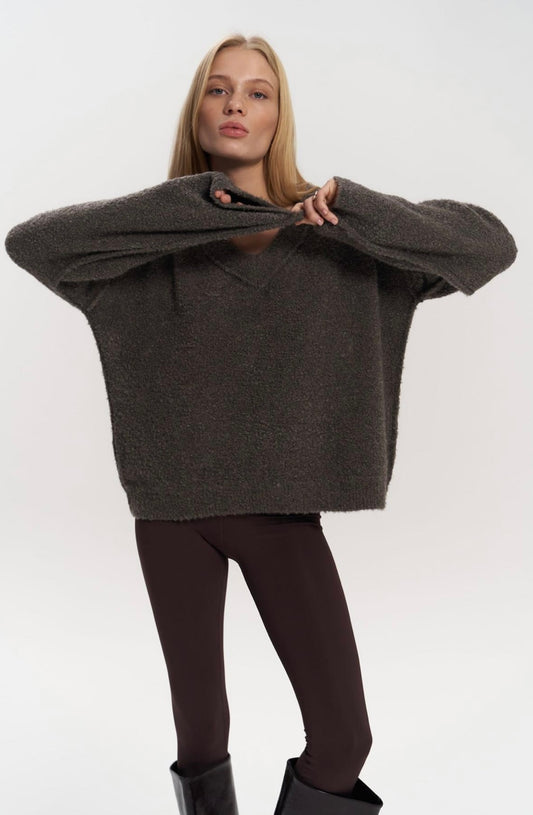 Strickpullover - braun