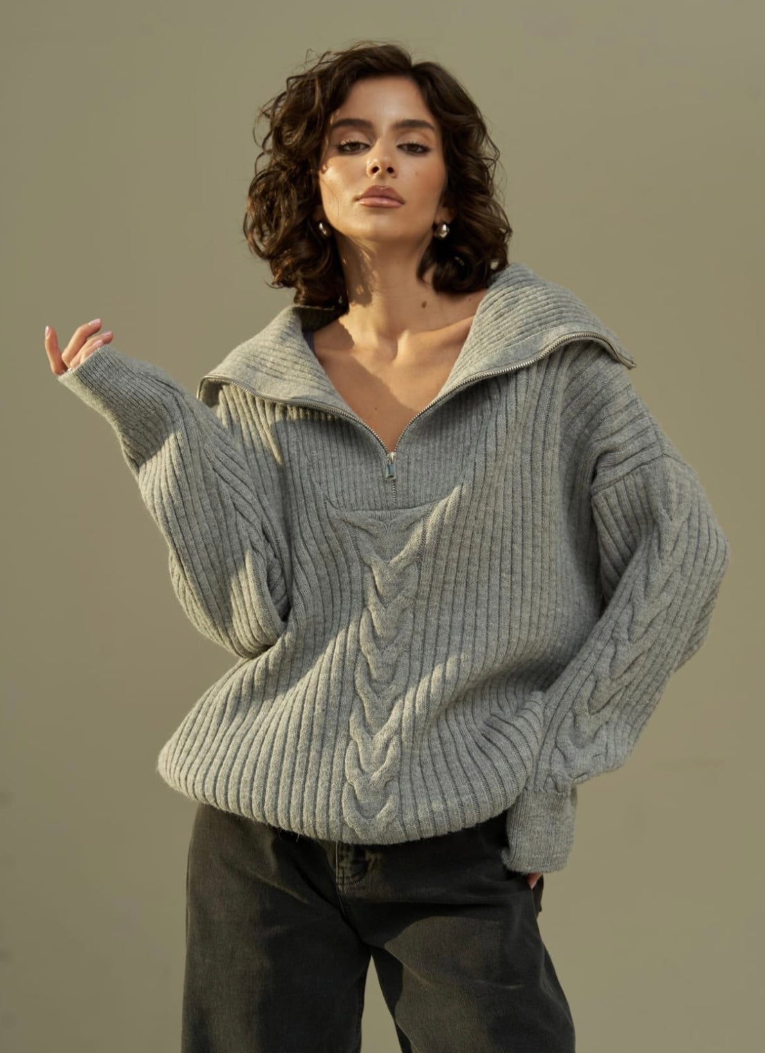 Pullover | grau
