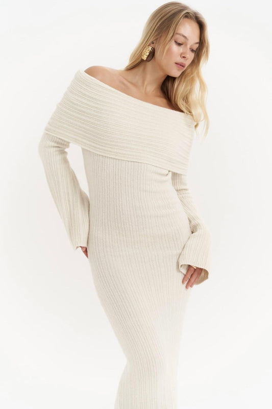 Strickkleid | ecru