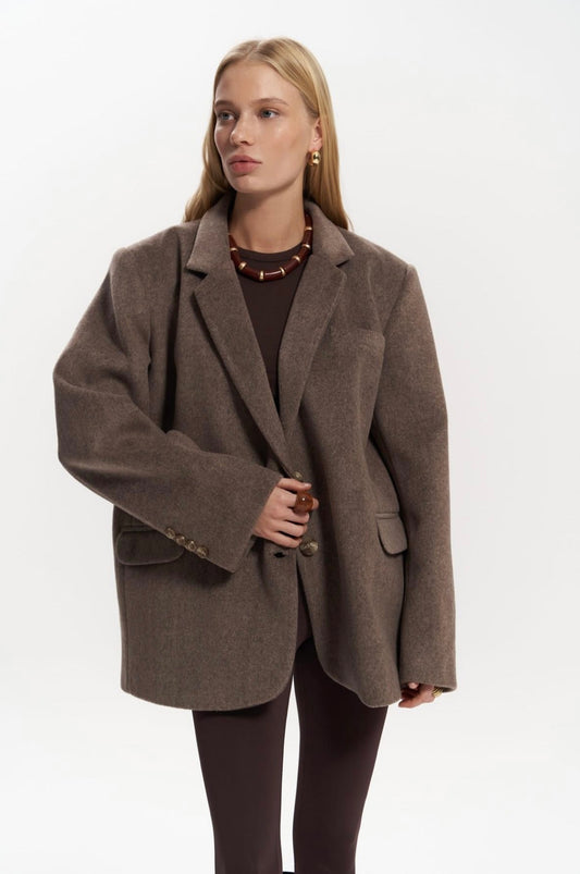 Oversize Blazer | braun
