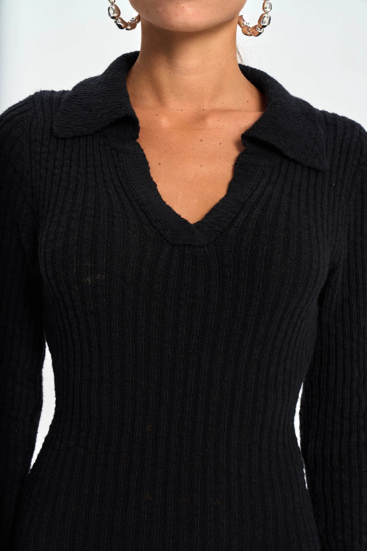 Strickkleid | schwarz