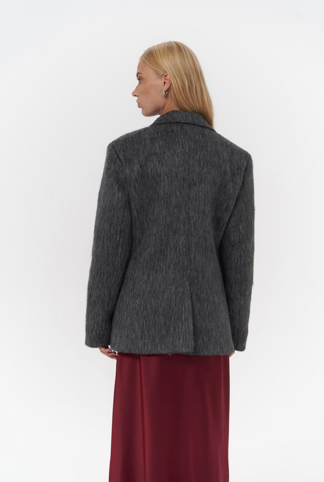 Taillierter Blazer - anthrazit