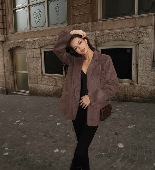 Oversize Blazer | braun