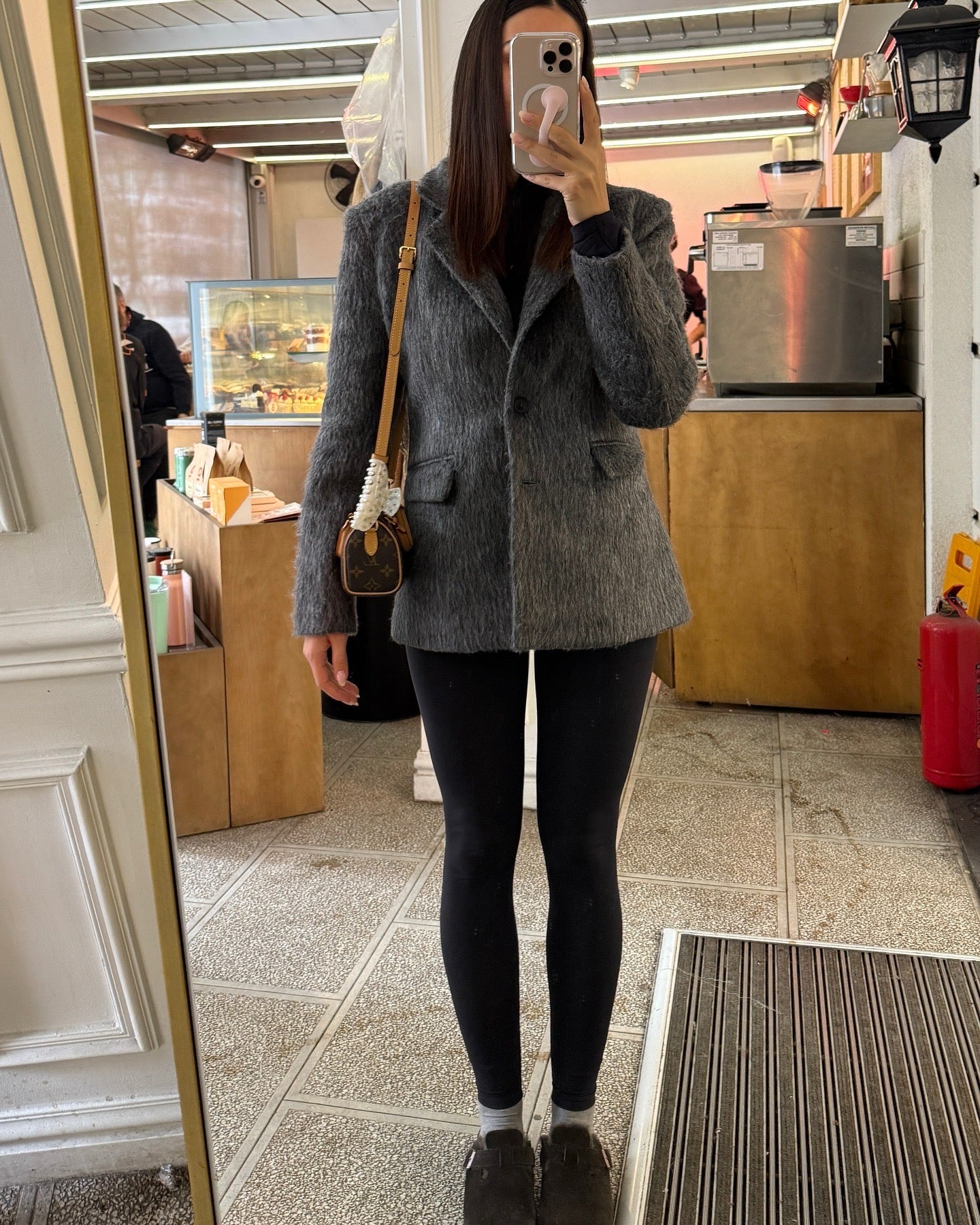 Taillierter Blazer - anthrazit