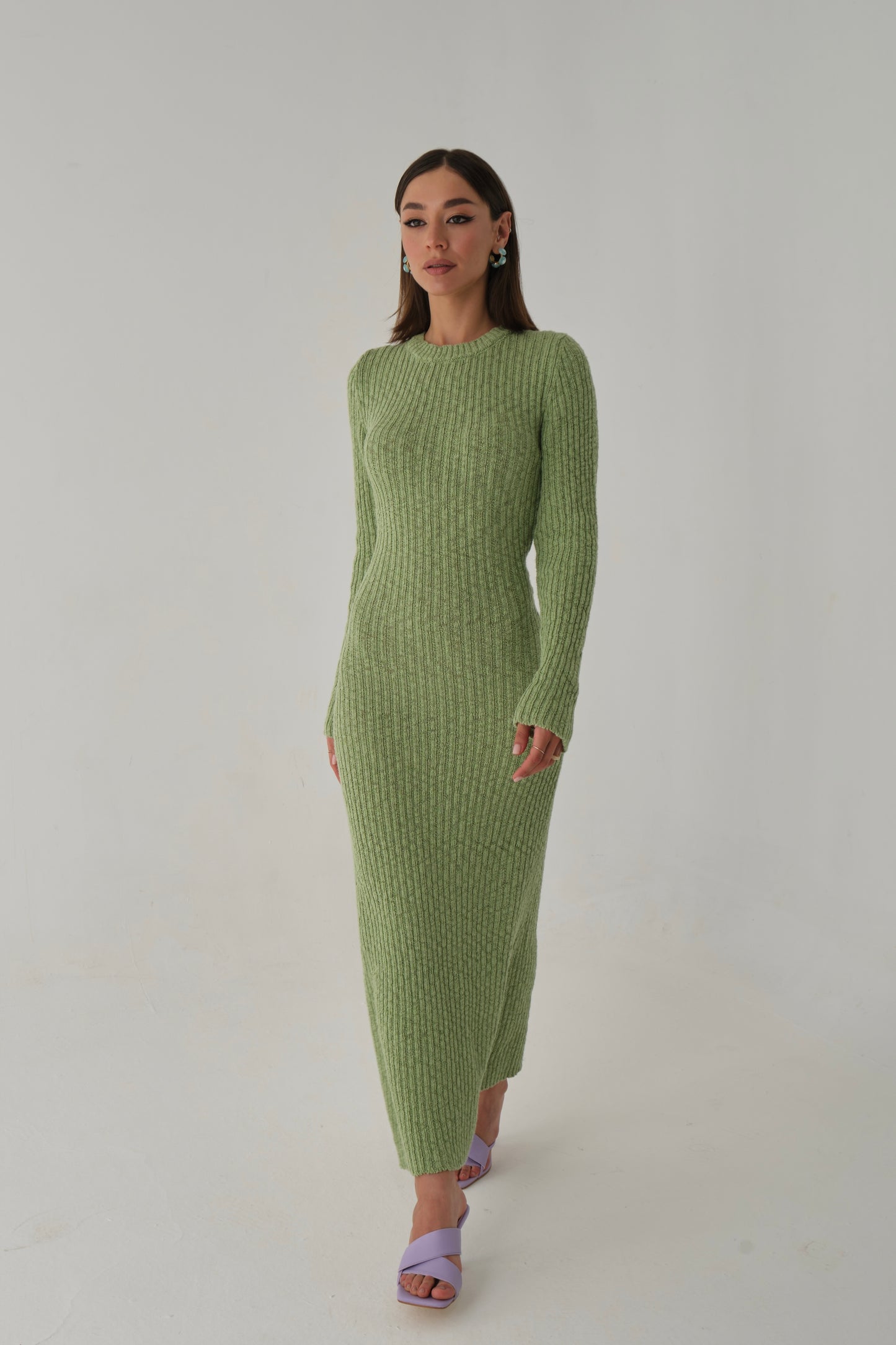 Strickkleid - grün