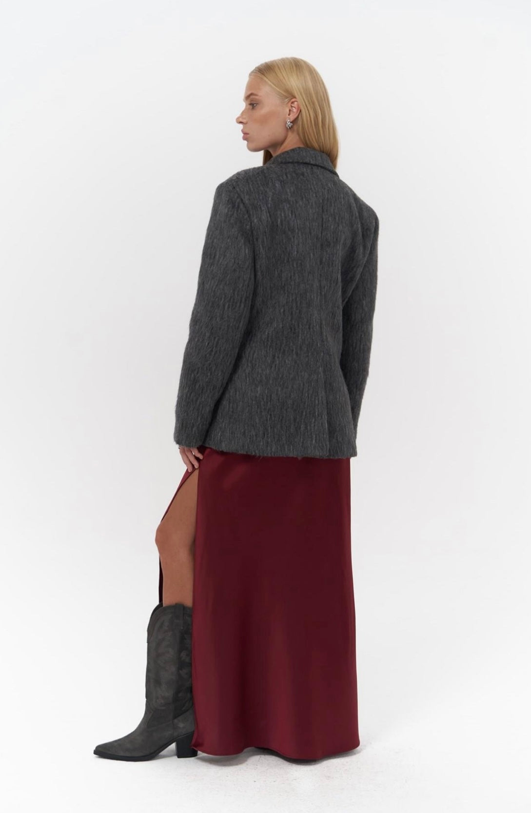 Taillierter Blazer - anthrazit