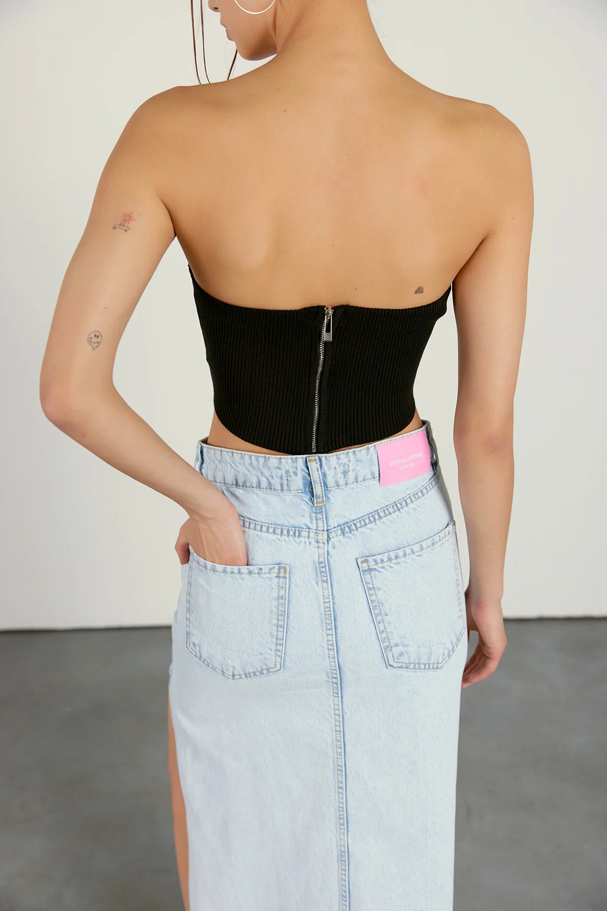 Bustier-Top | schwarz