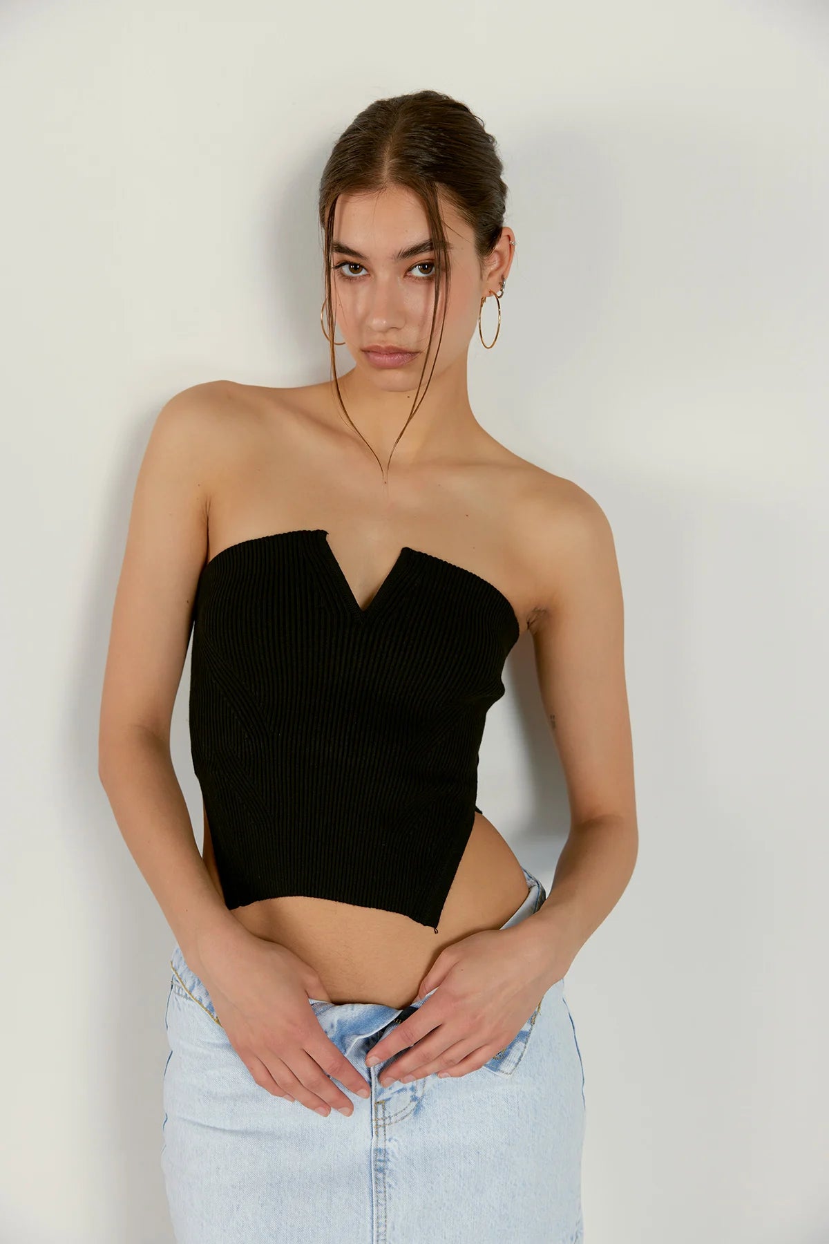 Bustier-Top | schwarz