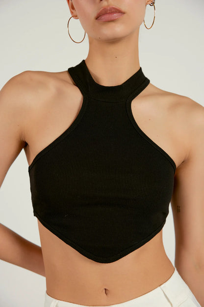 Crop Top | schwarz